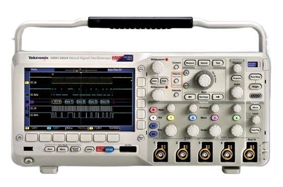 kopen Tektronix MSO2014 gemengd signaal oscilloscoop met 100 MHz bandbreedte 1 GS/s Proefsnelheid en 4+16-ch digitaal fosfor display online vervaardiging