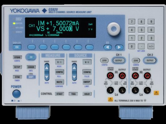 kopen YOKOGAWA GS820 Multi Channel Source Measure Unit met vierkwadrantenwerking en geïsoleerde 2-kanaals 1 pA resolutie online vervaardiging