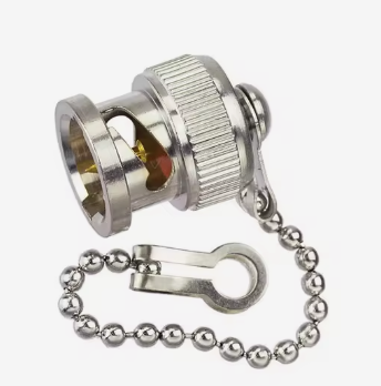 kopen Messingmateriaal stofkap met IP67-waterdichte bescherming en 50Ω-impedantie voor BNC-connectorschild online vervaardiging