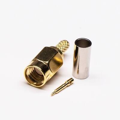 kopen SSMA RF Connector Mannelijk krimptype voor RG316 RG174 coaxiale kabel met DC-35GHz frequentiebereik, IP67 waterdicht afdichting en goudgeplatte koperen contact online vervaardiging