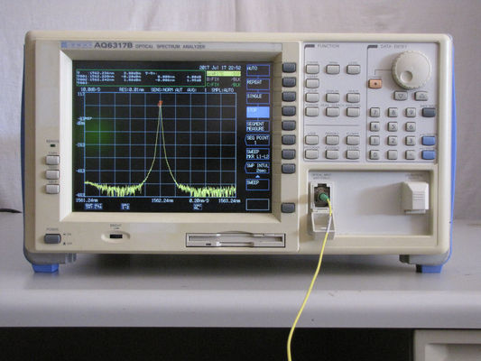 LCD van de de Analysator50ghz Kleur van het Andoaq6317b Optische Signaal de Analyse van Vertoningsgegevens