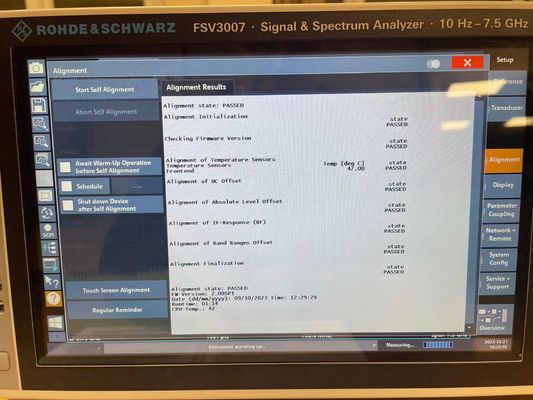 Rohde & Schwarz FSV3007 Signal And Spectrum Analyzer 10 Hz tot 7,5 GHz met touchscreen