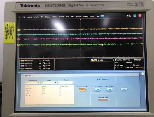 Tektronix DSA72004B Oscilloscoop 20 GHz 4 Ch 50 GS/S geïntegreerde digitale seriële analysator